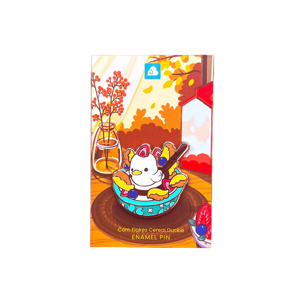 Pins Canard Blanc Céréales Cornflakes