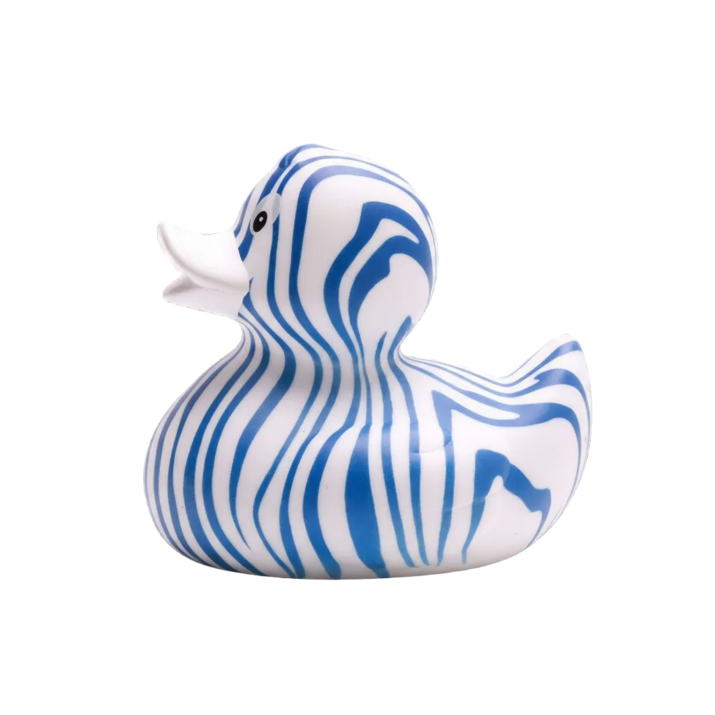 Zebra-Ente - Blau