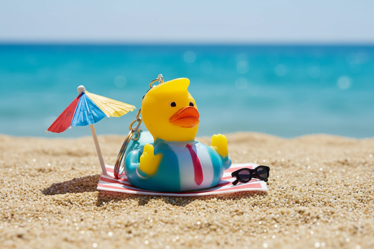 Schlüsselanhänger Trump-Ente