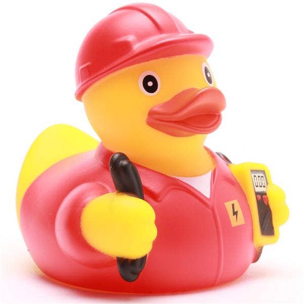 Elektriker-Ente - Rot