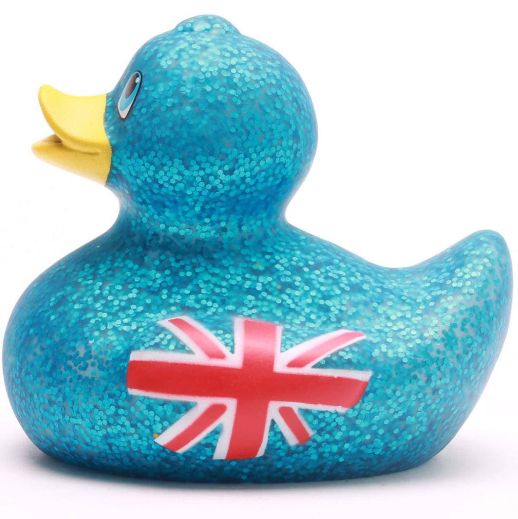 Canard Union Jack - Bleu Pailleté