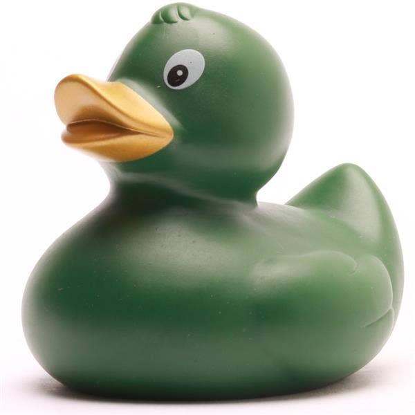 Dunkelgrüne Ente