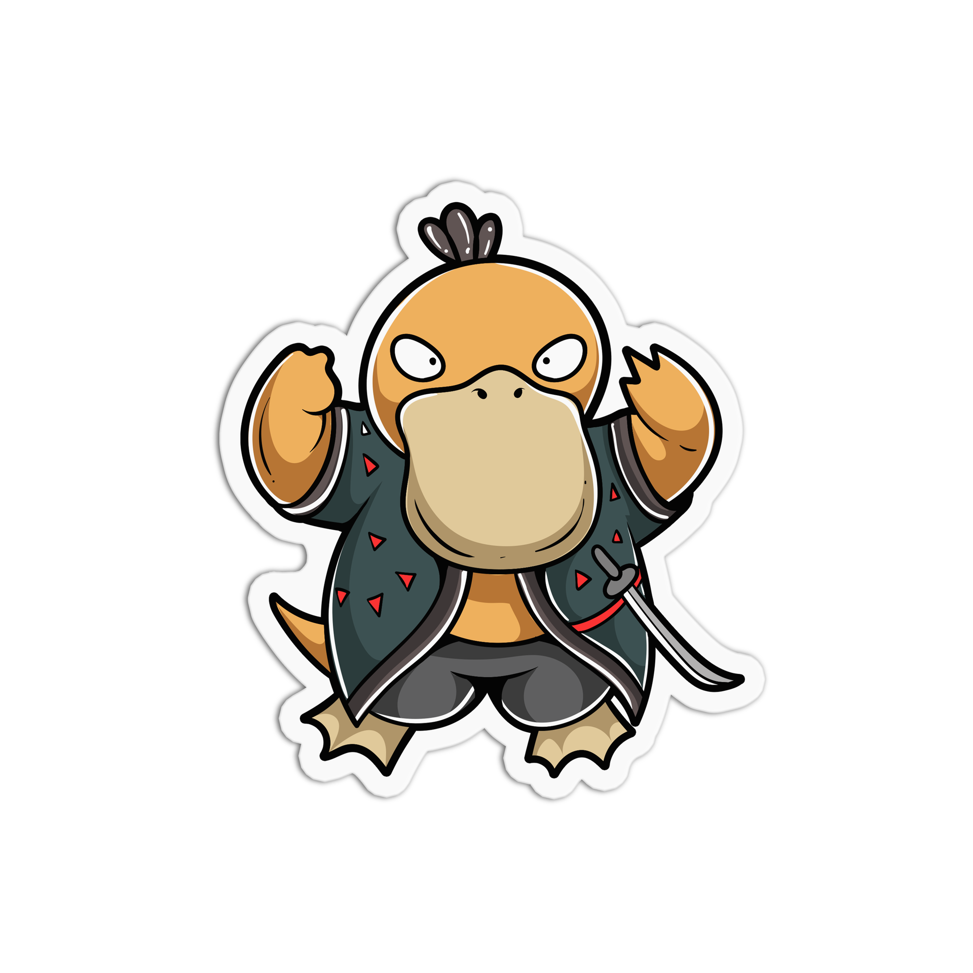Samurai-Ente Sticker