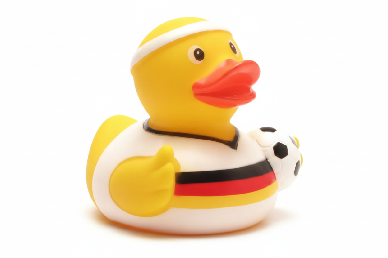 Trikot der deutschen Fußballmannschaft „Duck“