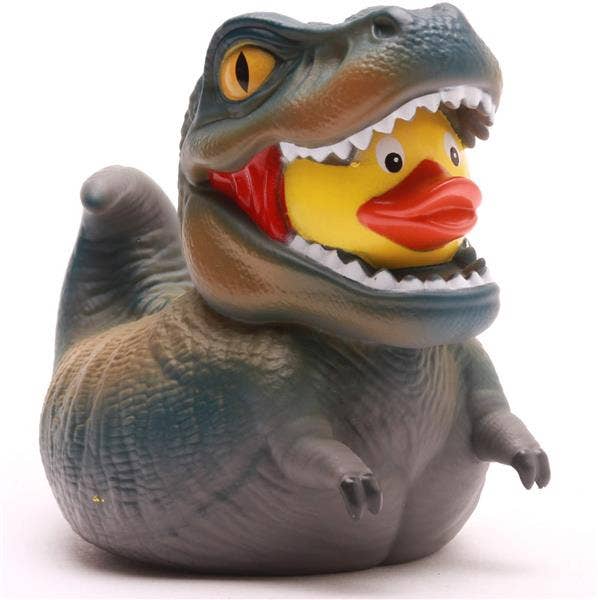 Canard de bain T-Rex XL - gris - canard en caoutchouc