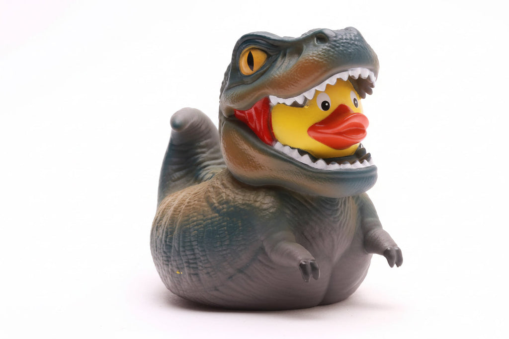 Grauer Dinosaurier Ente T-Rex