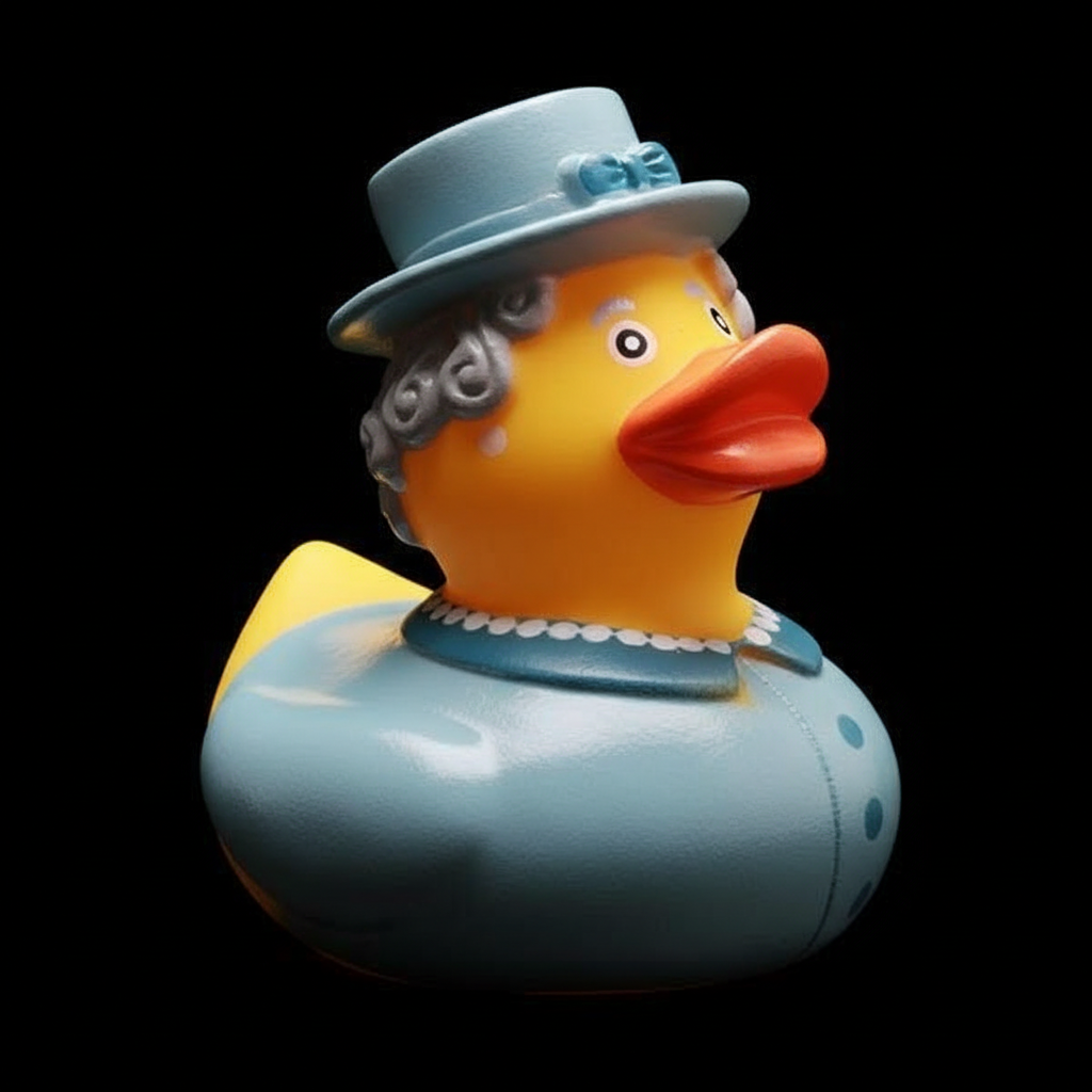 Queen Elizabeth II Duck - Blue
