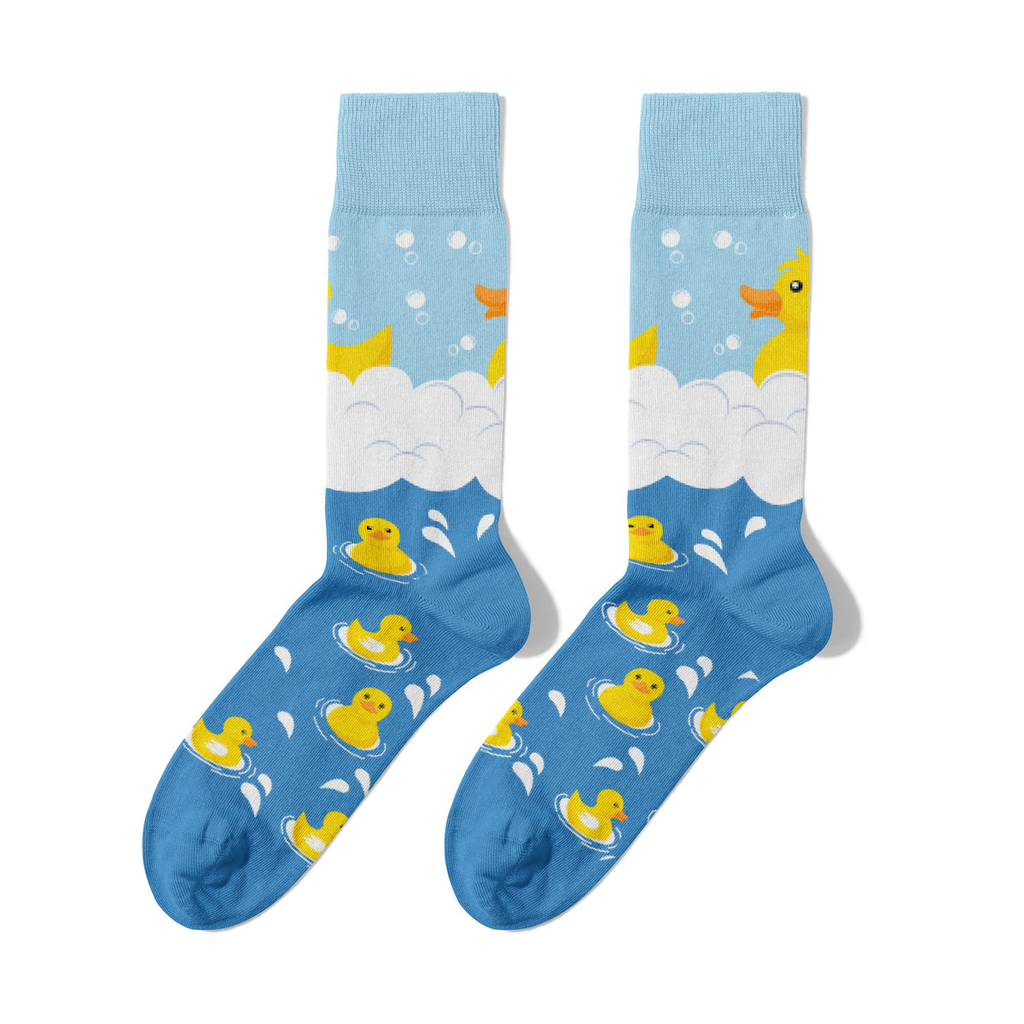 Entensocken in der Badewanne