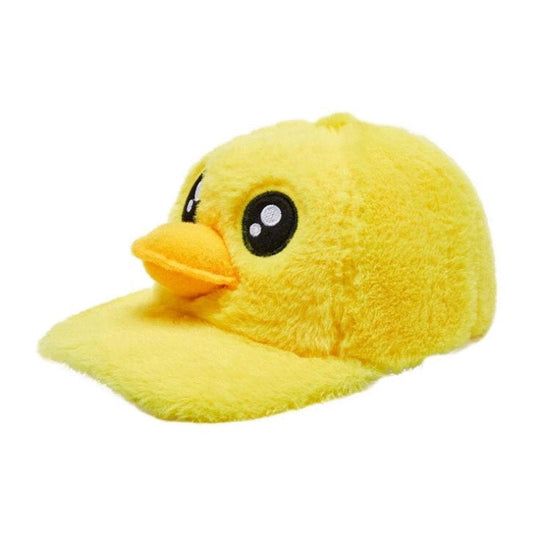 Plush duck cap