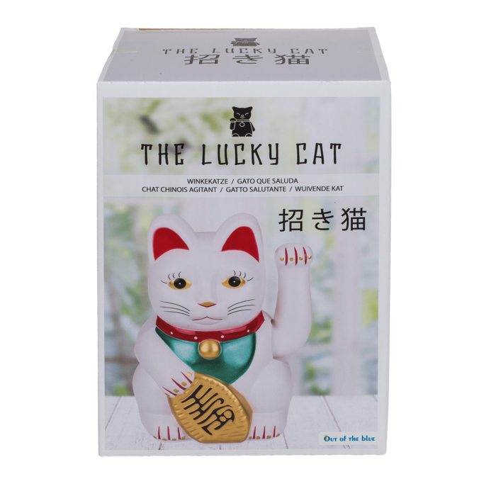Chat Chanceux Classique Blanc