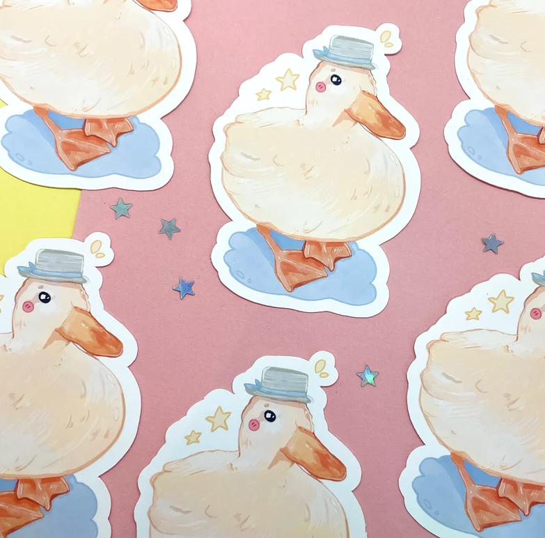Gentleman-Ente Sticker