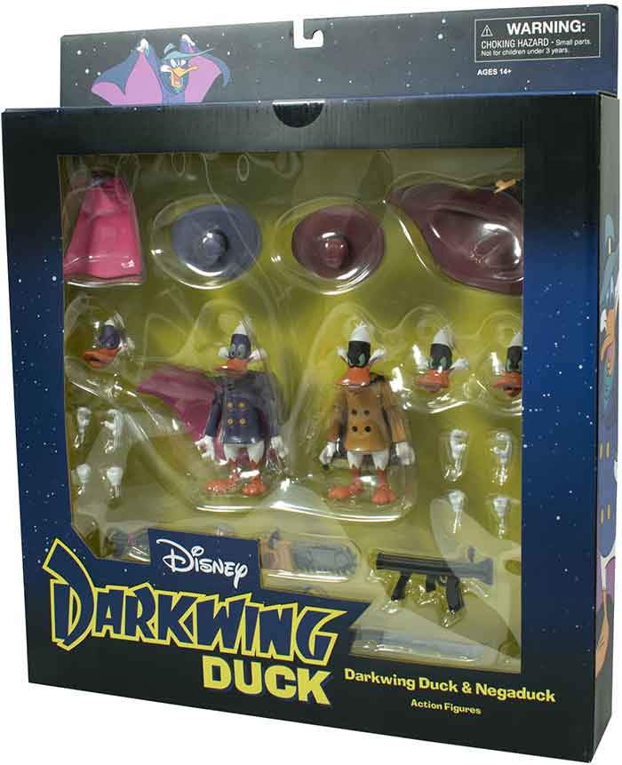 2er-Pack Figuren Darkwing Duck & Negaduck