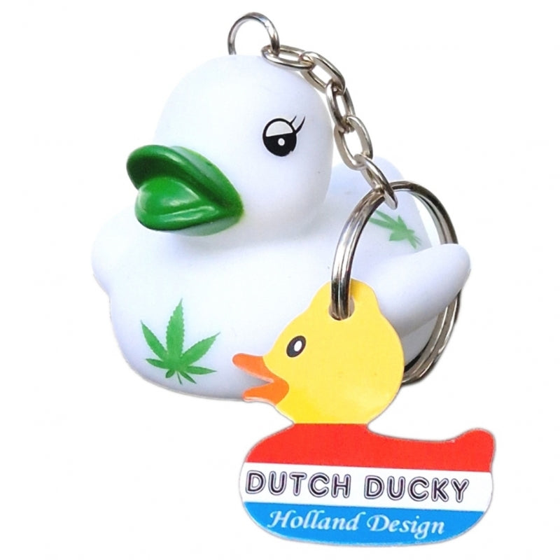 Cannabis-Enten-Schlüsselanhänger