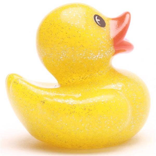 Glitzer-Mini-Ente – gelb