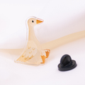 Weiße Ente Button