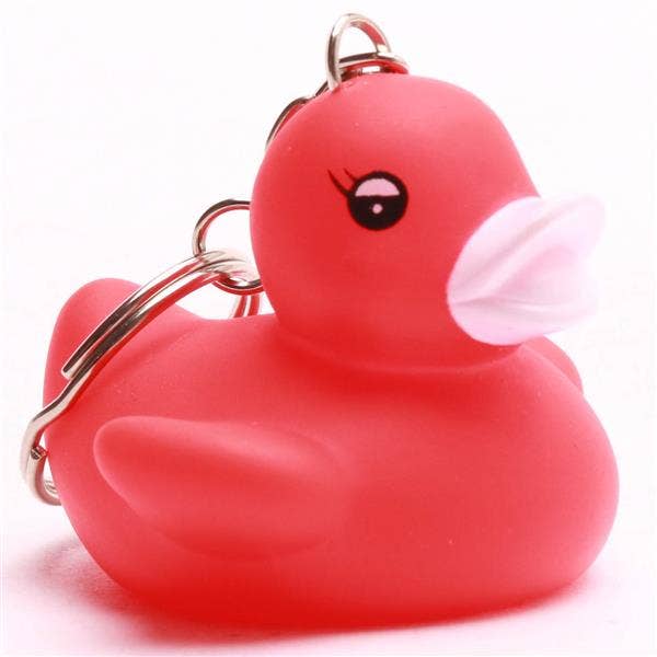 Schlüsselanhänger mit roter Ente