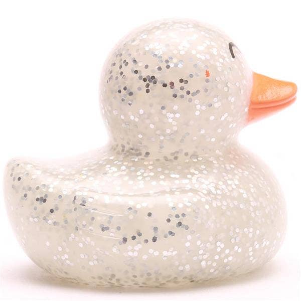 Glitzer-Ente – Silber