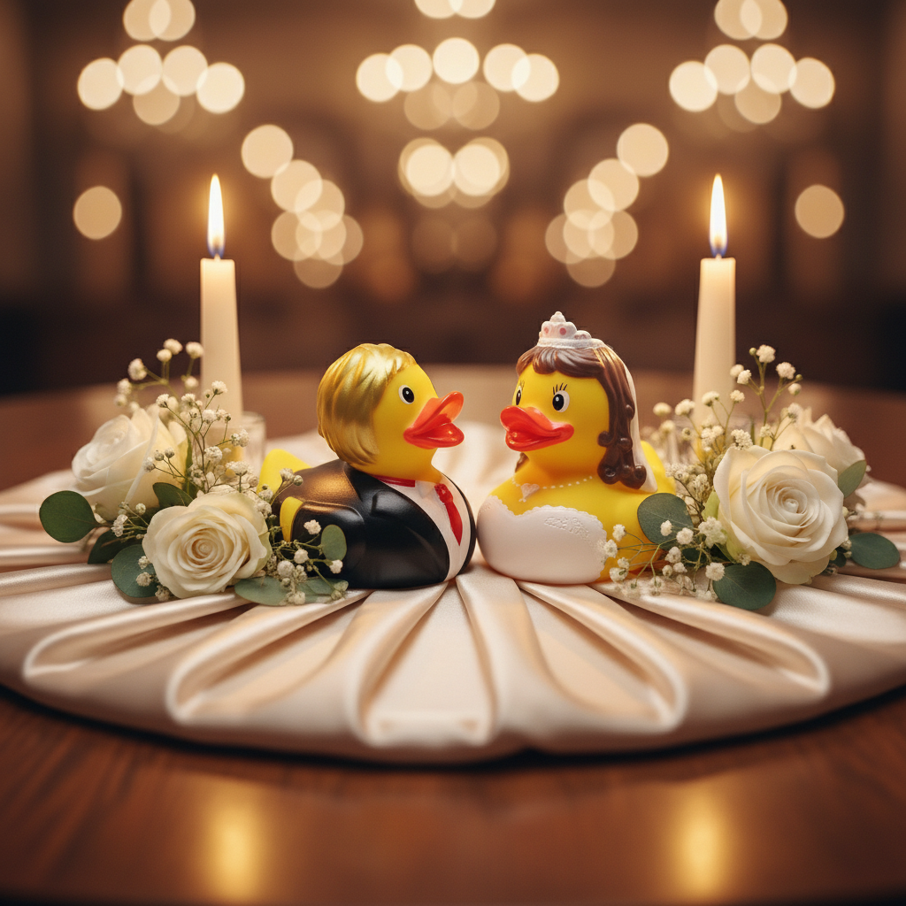 Hochzeitspaar Enten