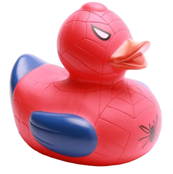 Canard Super-héros Rouge-Bleu XL