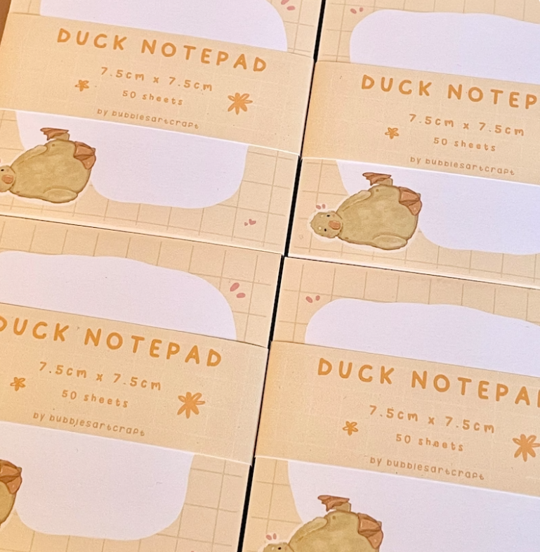 bloc-notes-canard-jaune-bubblesartcraft