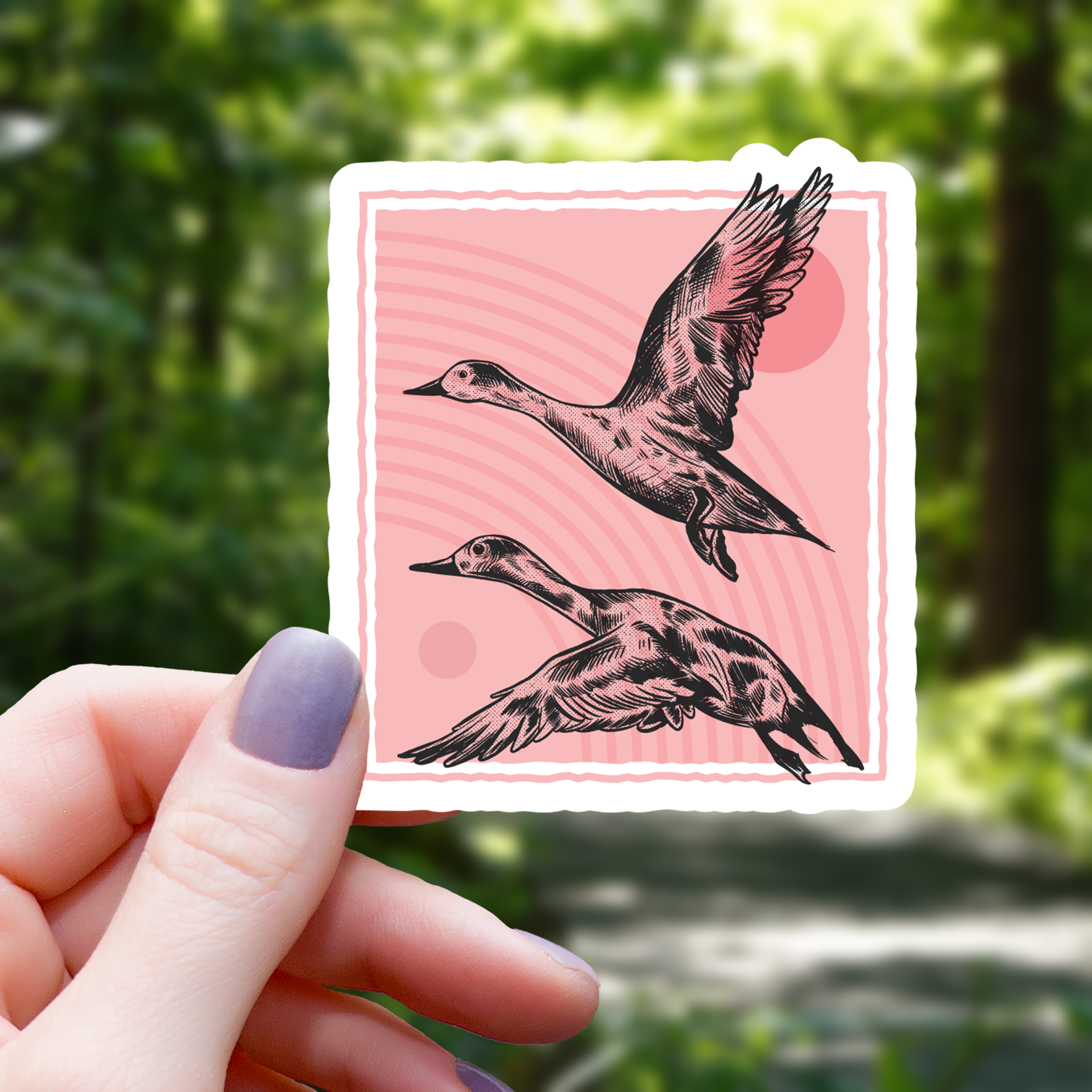 Entenstempel Sticker