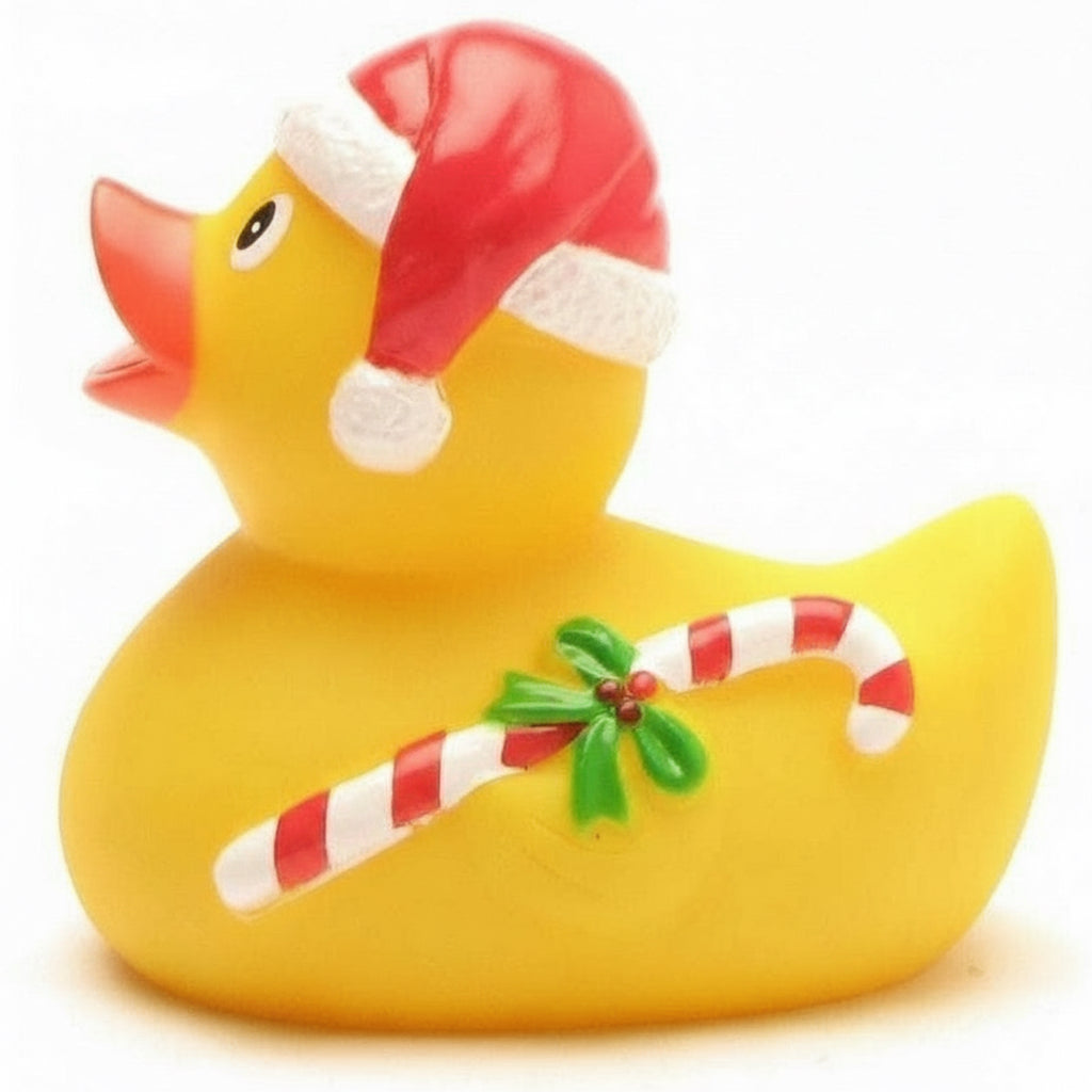 Christmas duck with candy cane