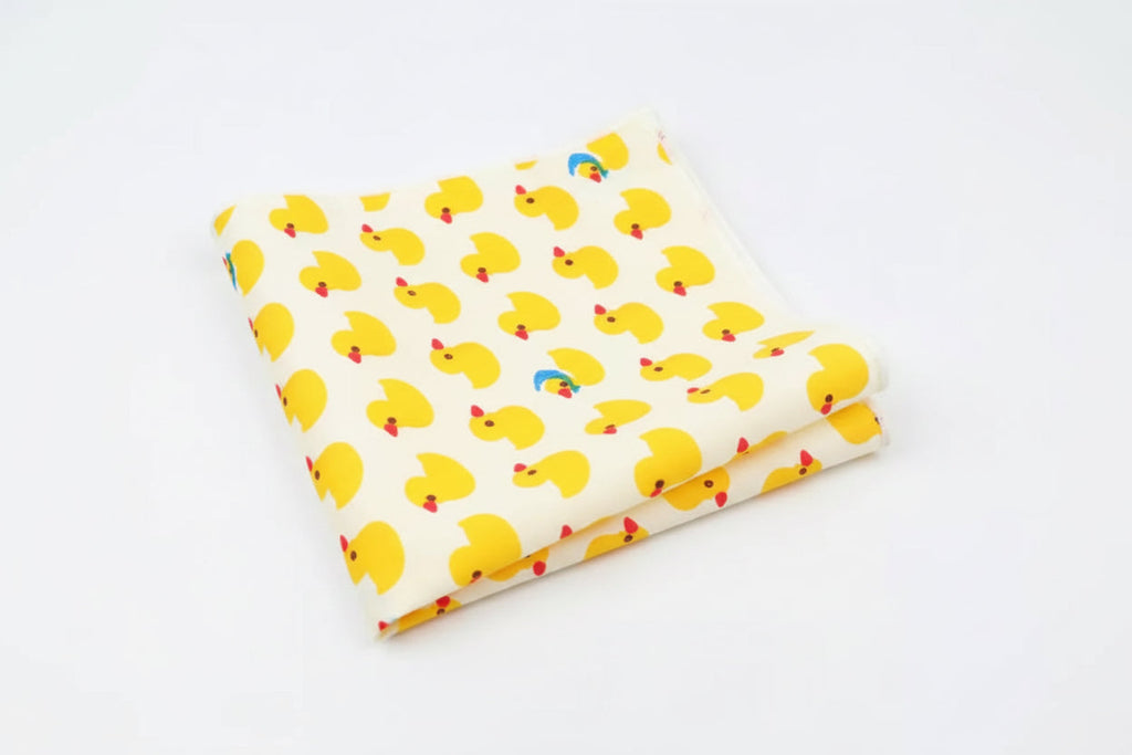 Yellow Ducks suit pocket square
