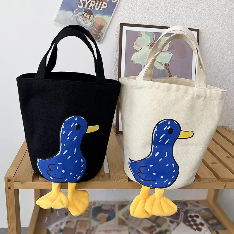 tote bag canard bleu