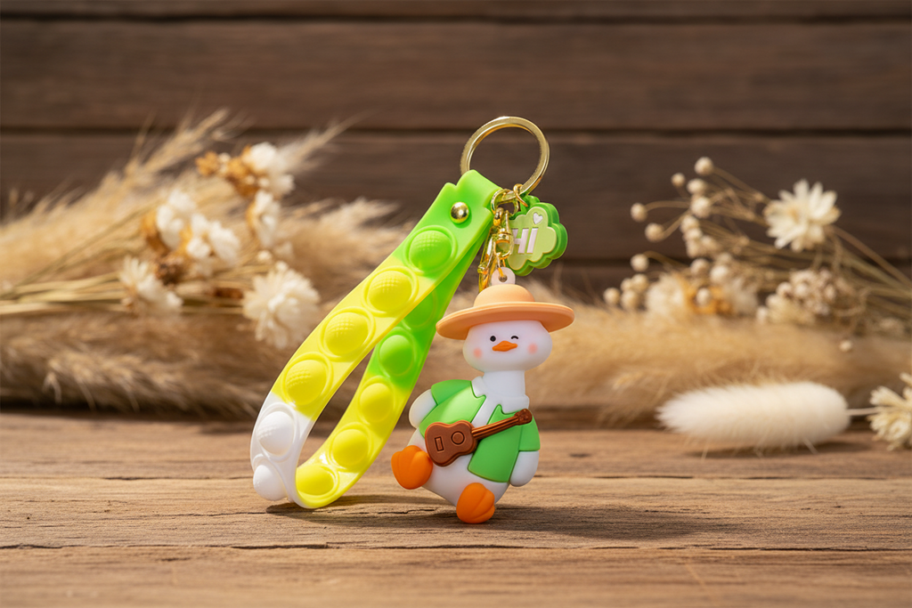 Enten-Gitarren-Schlüsselanhänger