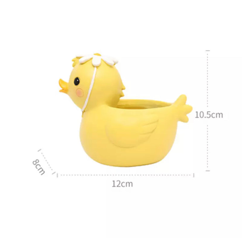 pot-de-fleur-canard-jaune