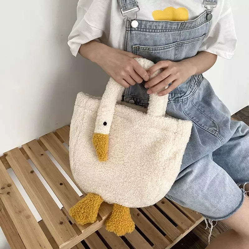 Weiße Ente Handtasche