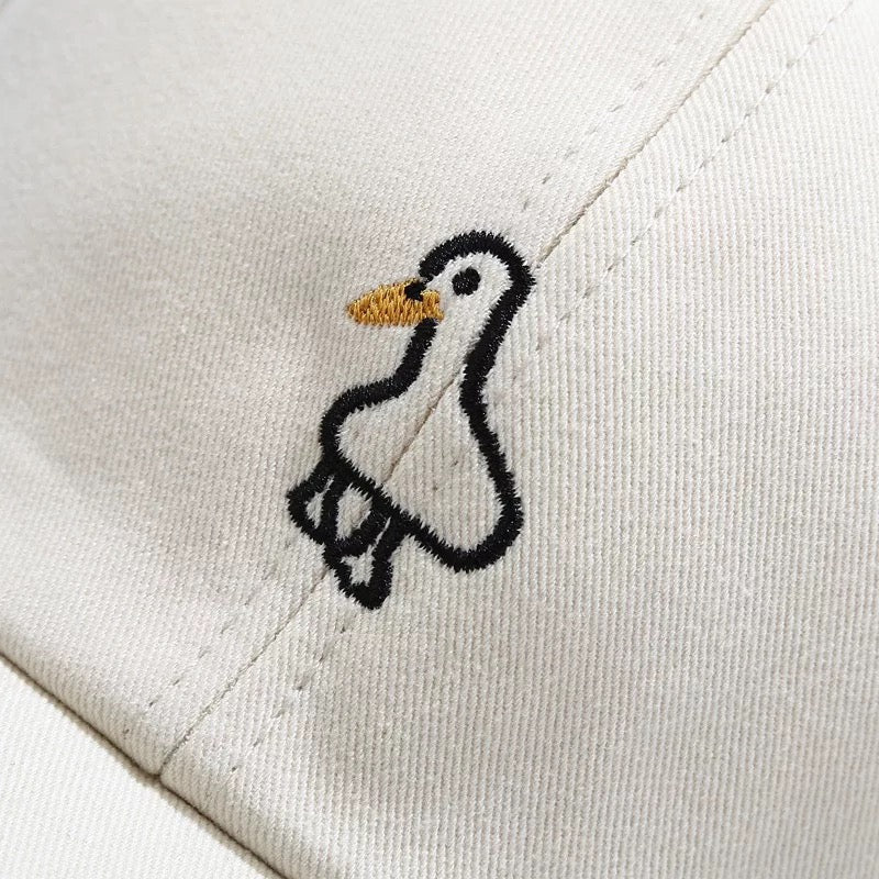 Embroidered duck cap