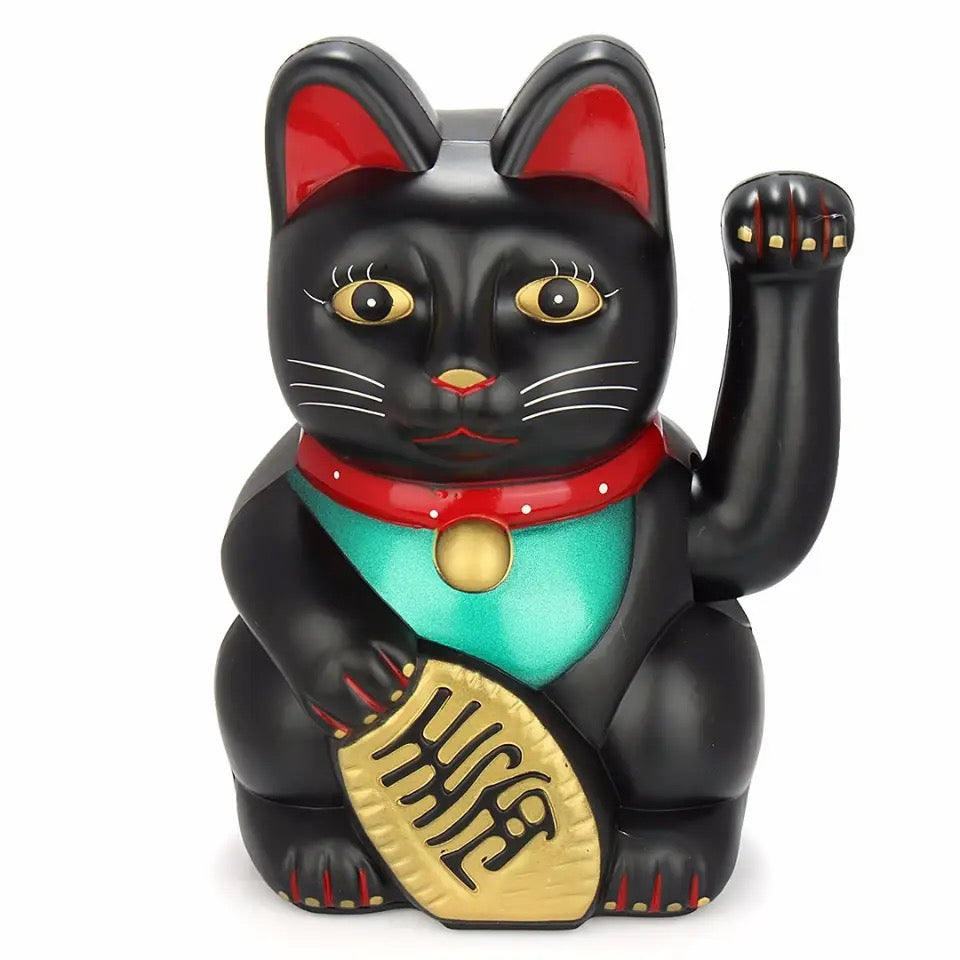 Chat Chanceux Noir Classique