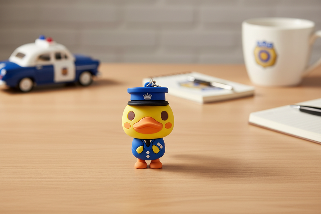 Polizei Ente Schlüsselanhänger