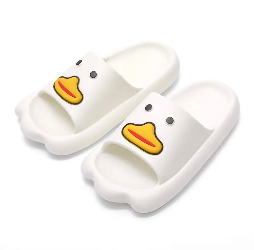claquettes patte de canard