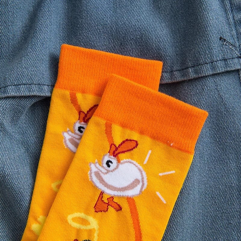 chaussettes canard blanc 1