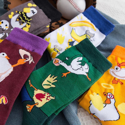 Chaussettes Canard Blanc