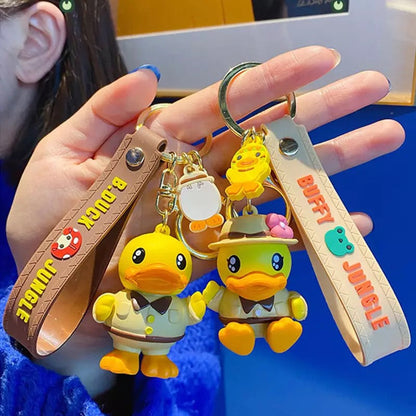 Adventurer yellow duck keychain