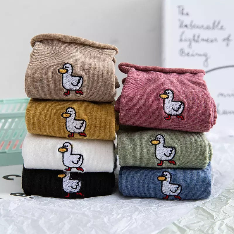 chaussettes canard blanc 2