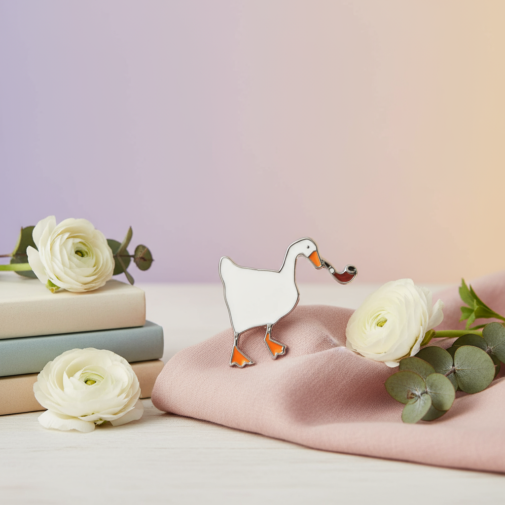 Pin's Canard Blanc Pipe