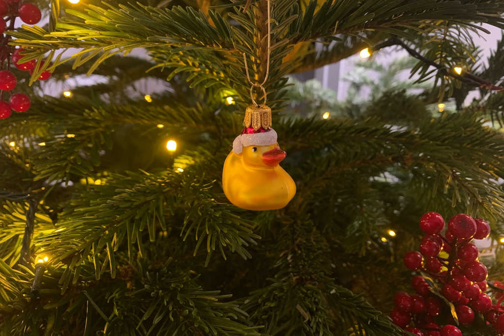 Badeente Weihnachtskugel