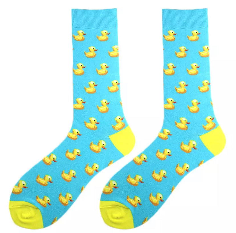 Yellow duck socks