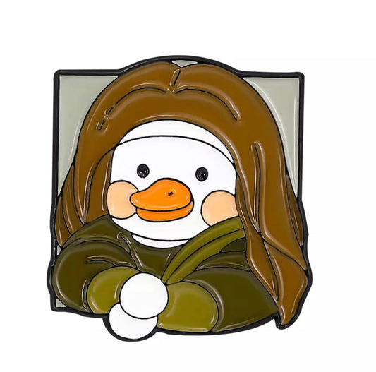 Pin's Canard Blanc Mona Lisa