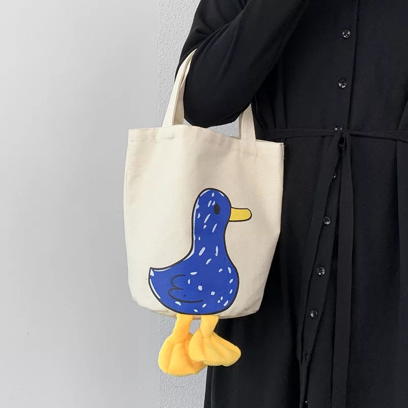 tote bag canard bleu