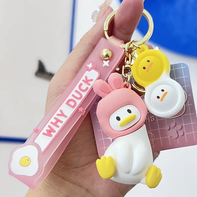 Intrigued Duck Key Ring - Animals