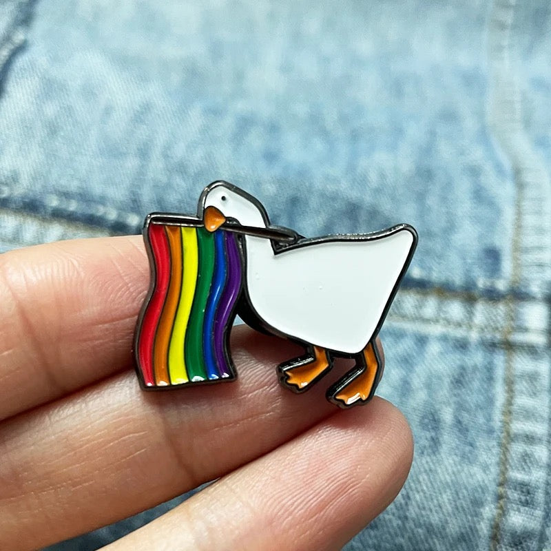 LGBT-Flaggen-Enten-Stifte