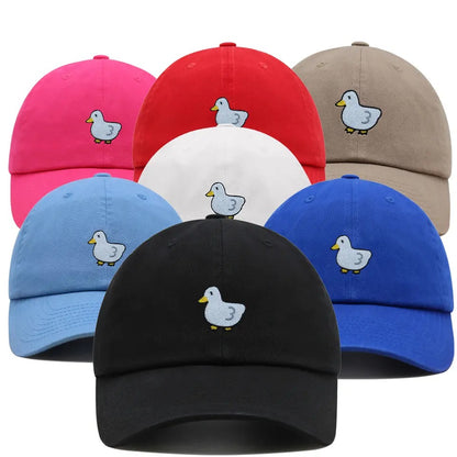 Embroidered duck cap