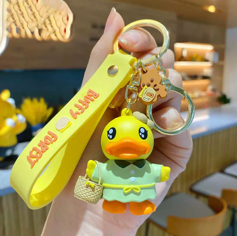 Camper yellow duck keychain