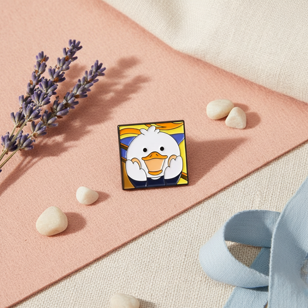 Der Schrei der weißen Ente Button