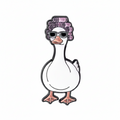 Pin’s Canard Blanc Glamour au Salon de Beauté